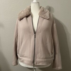 Athleta sherpa zip up jacket